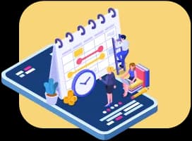 Capacity and usage time icon